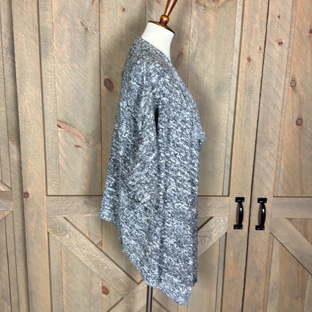 Prana Birdie marled black open front sweater Size Small - Picture 4 of 11